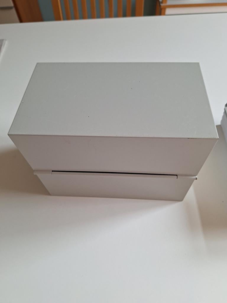 Metalen archiefdoos met alfabetische tabbladen, Diversen, Ophalen of Verzenden, Gebruikt