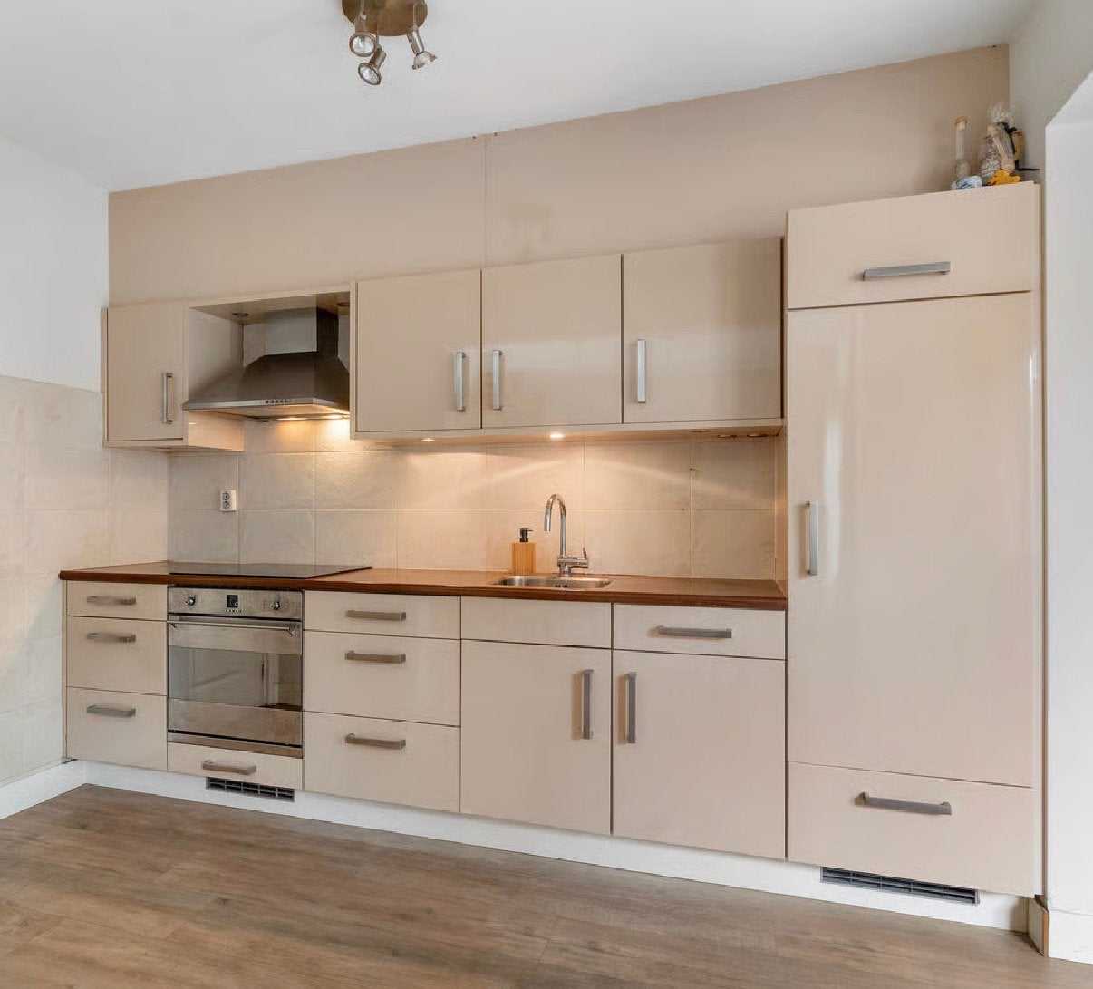 Complete keuken, Huis en Inrichting, Ophalen, Gebruikt, Enkelwandige keuken, Hoogglans of Gelakt