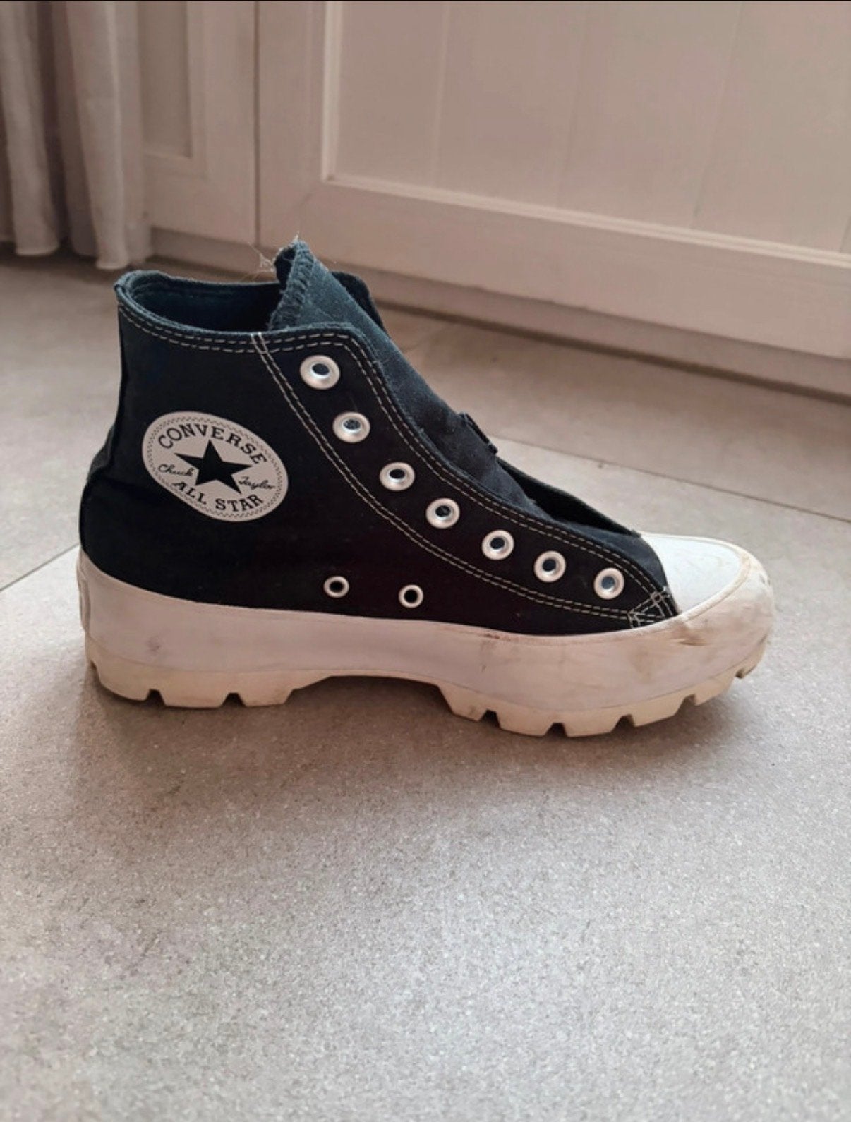 Converse All Star Chuck Taylor Platform Sneakers Zwart, Kleding | Dames, Schoenen, Ophalen, Gedragen, Zwart, Sneakers of Gympen