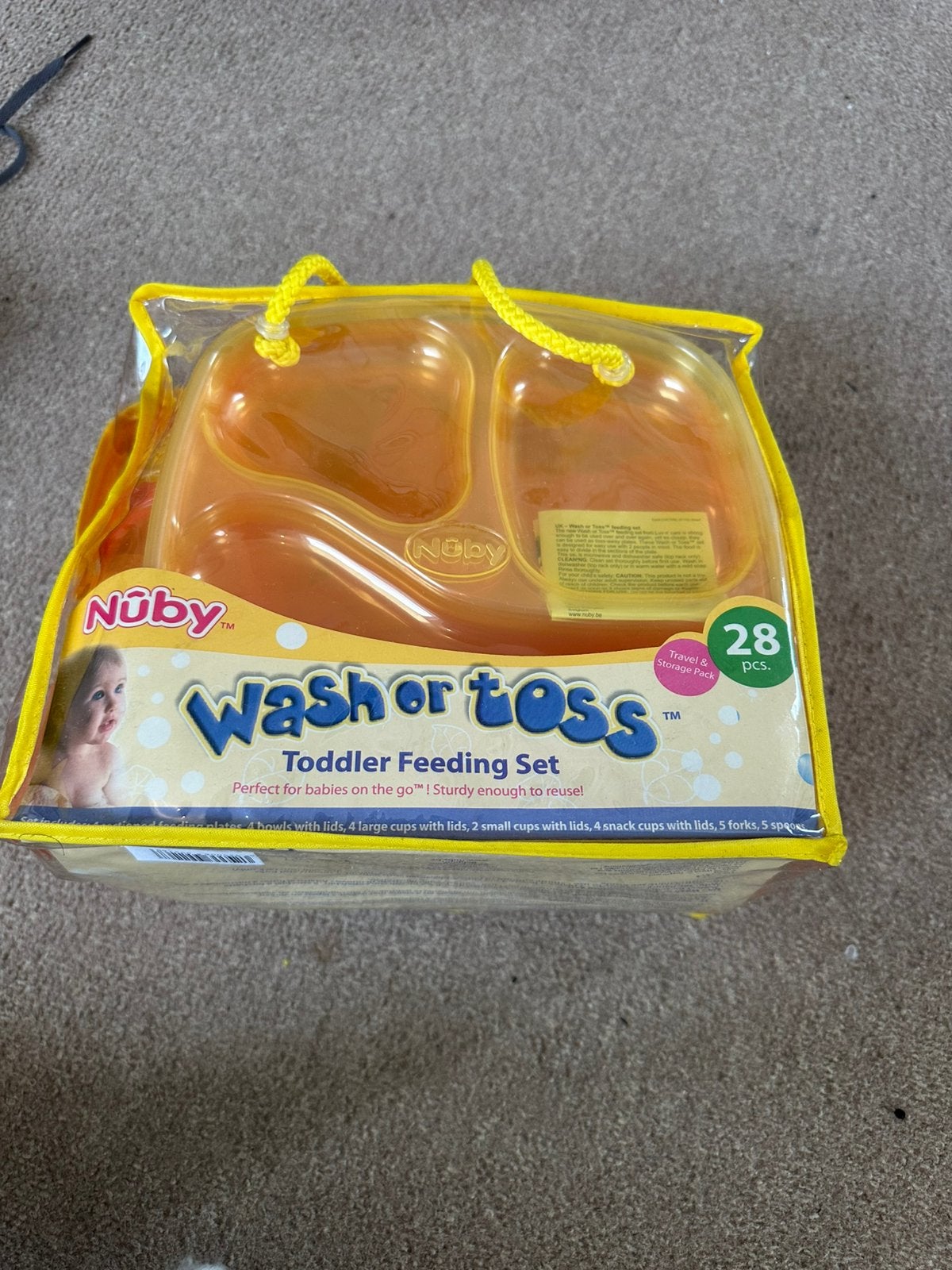 Nûby Wash or Toss Toddler Feeding Set - 28-delig, Ophalen of Verzenden, Nieuw, Overige typen