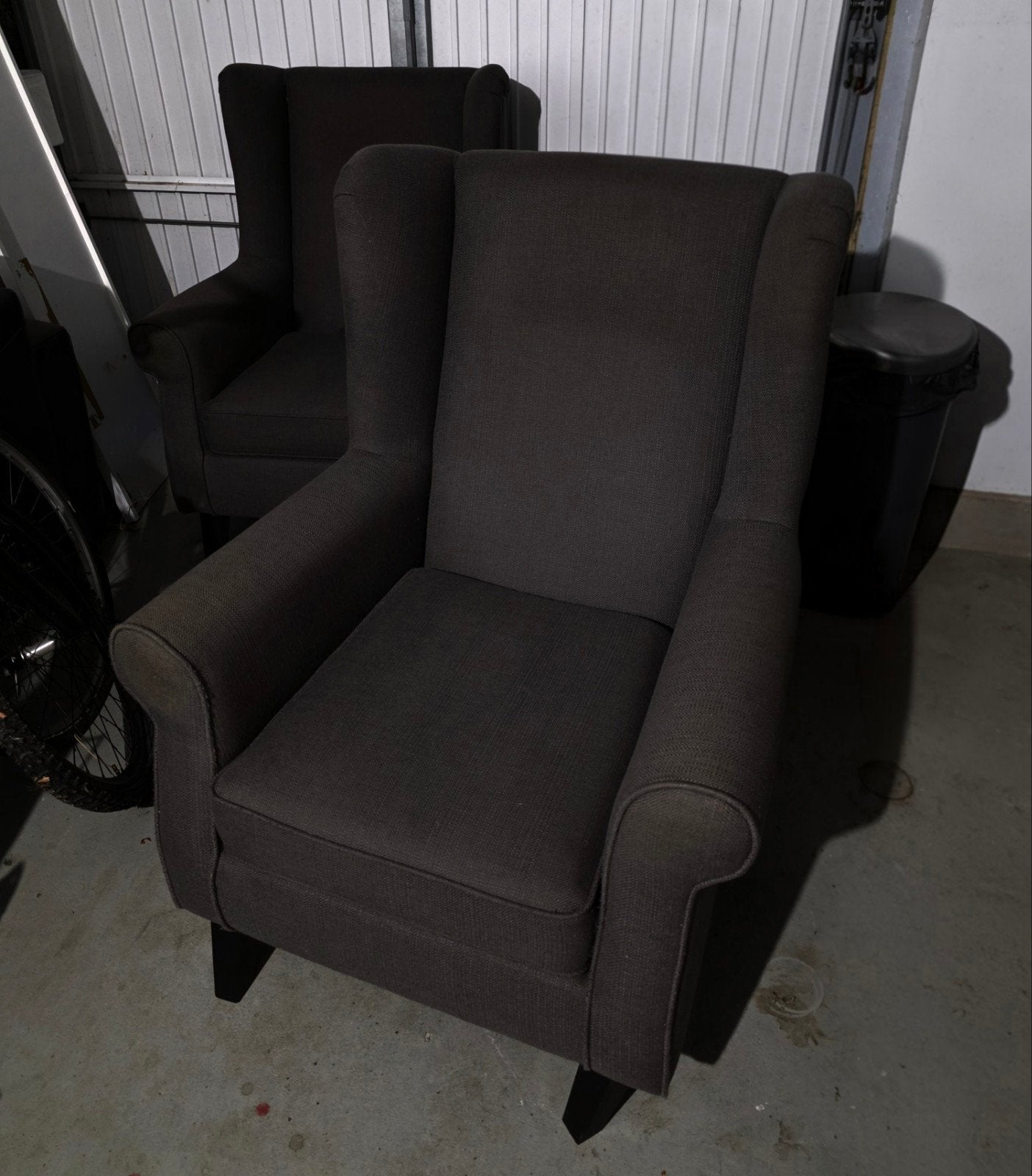 GRATIS 2 x fauteuil grijs, Ophalen, 75 tot 100 cm, 50 tot 75 cm