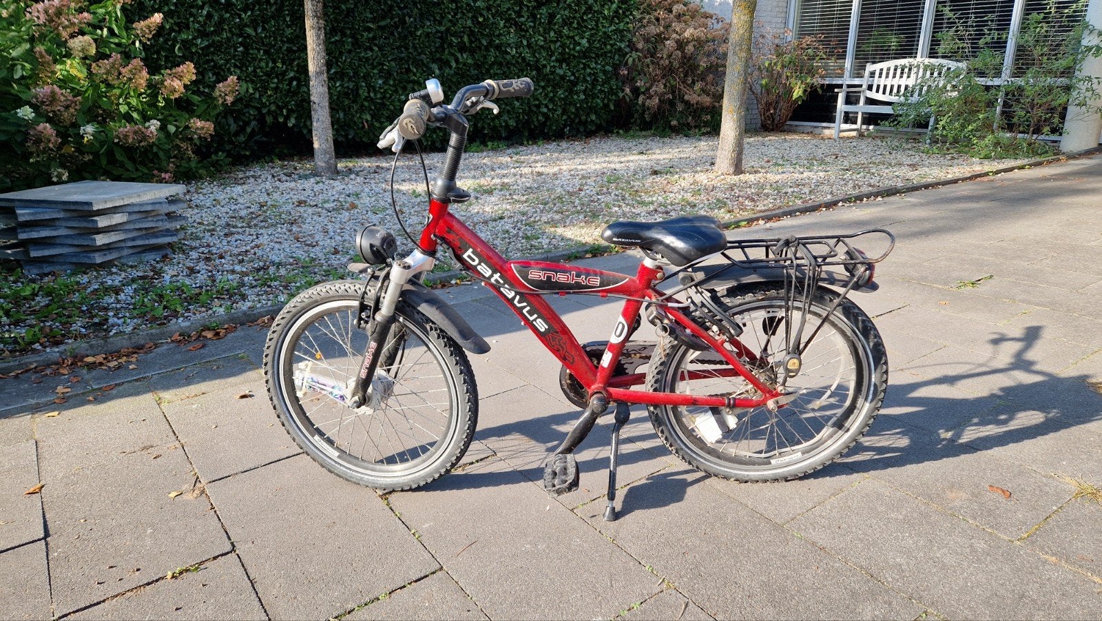 Batavus Snake kinderfiets - 20 inch - Rood, Ophalen, Gebruikt, Batavus, Terugtraprem