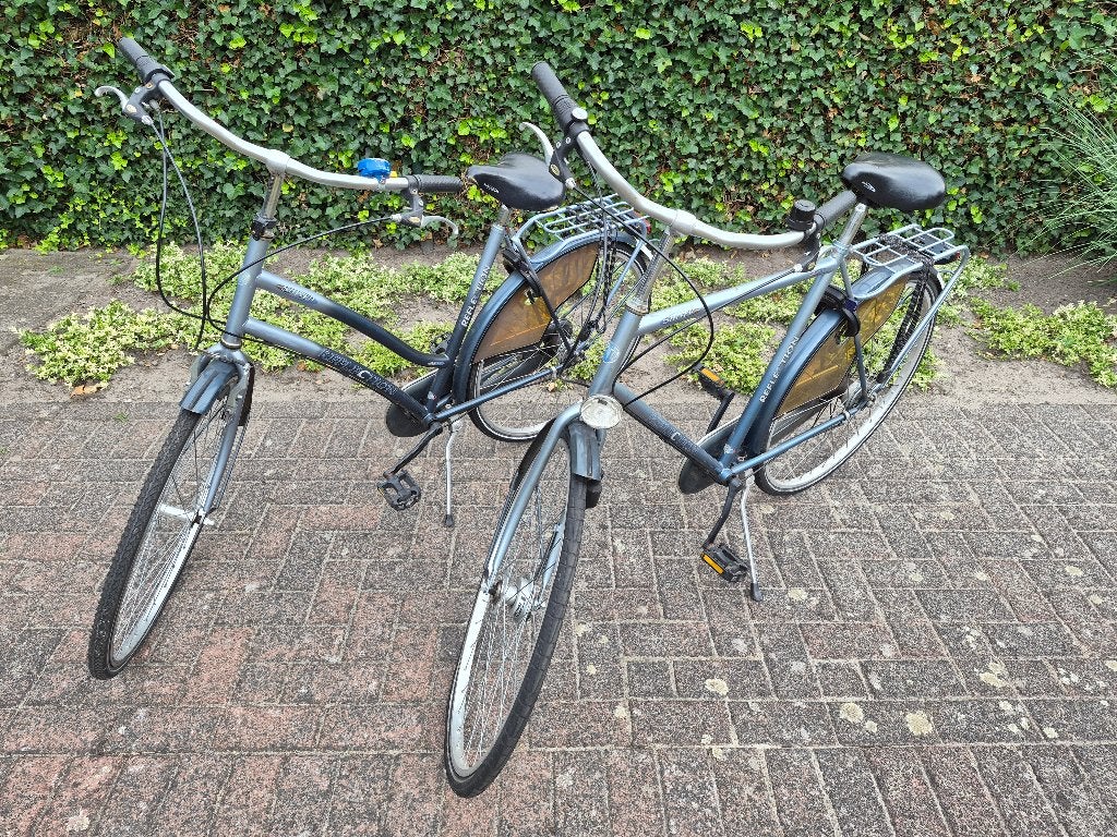 Twee stadsfietsen (opknappertjes), Gebruikt, Versnellingen, 50 tot 53 cm, Trommelrem