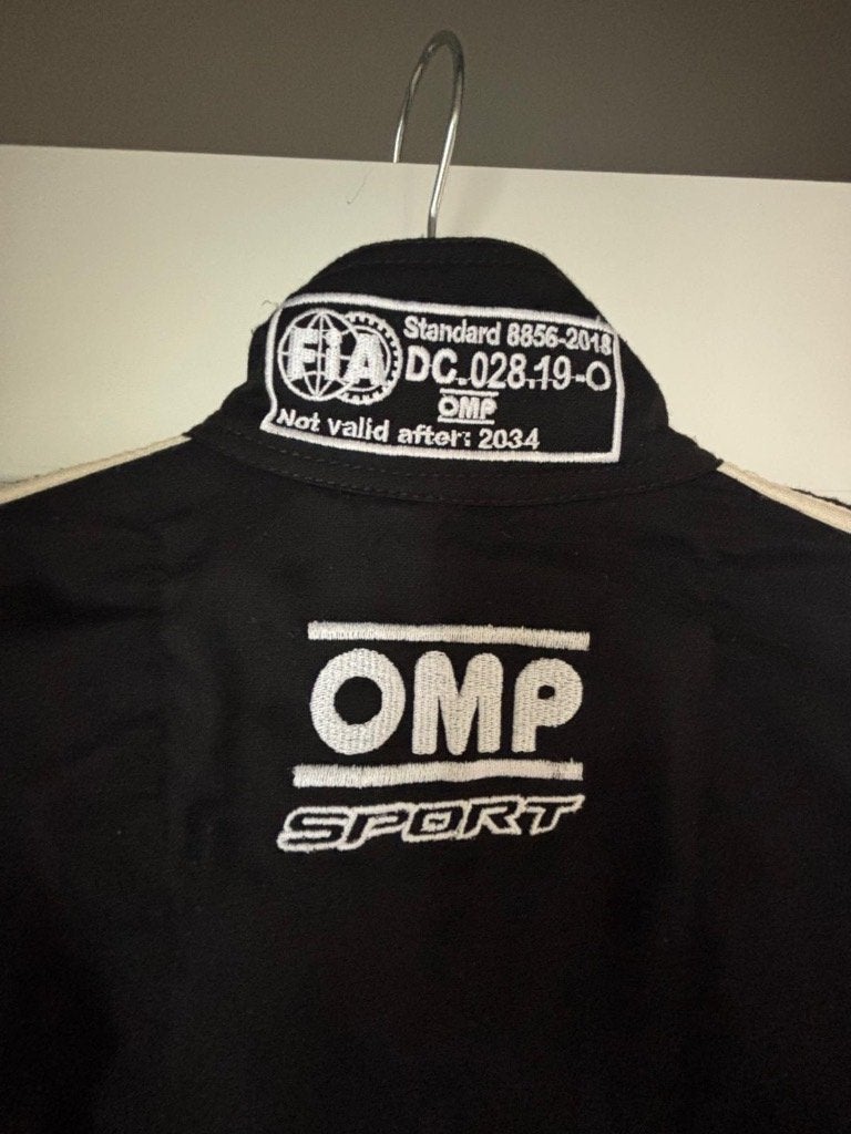 Autorace overal OMP overall FIA gekeurd, Ophalen of Verzenden, Gebruikt