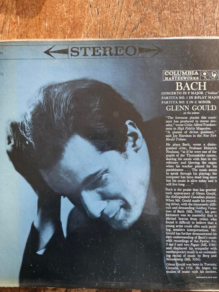 Glenn Gould - Bach: Italiaans Concert, Partita's 1 & 2, Cd's en Dvd's, Vinyl | Klassiek, Ophalen of Verzenden, 12 inch, Barok