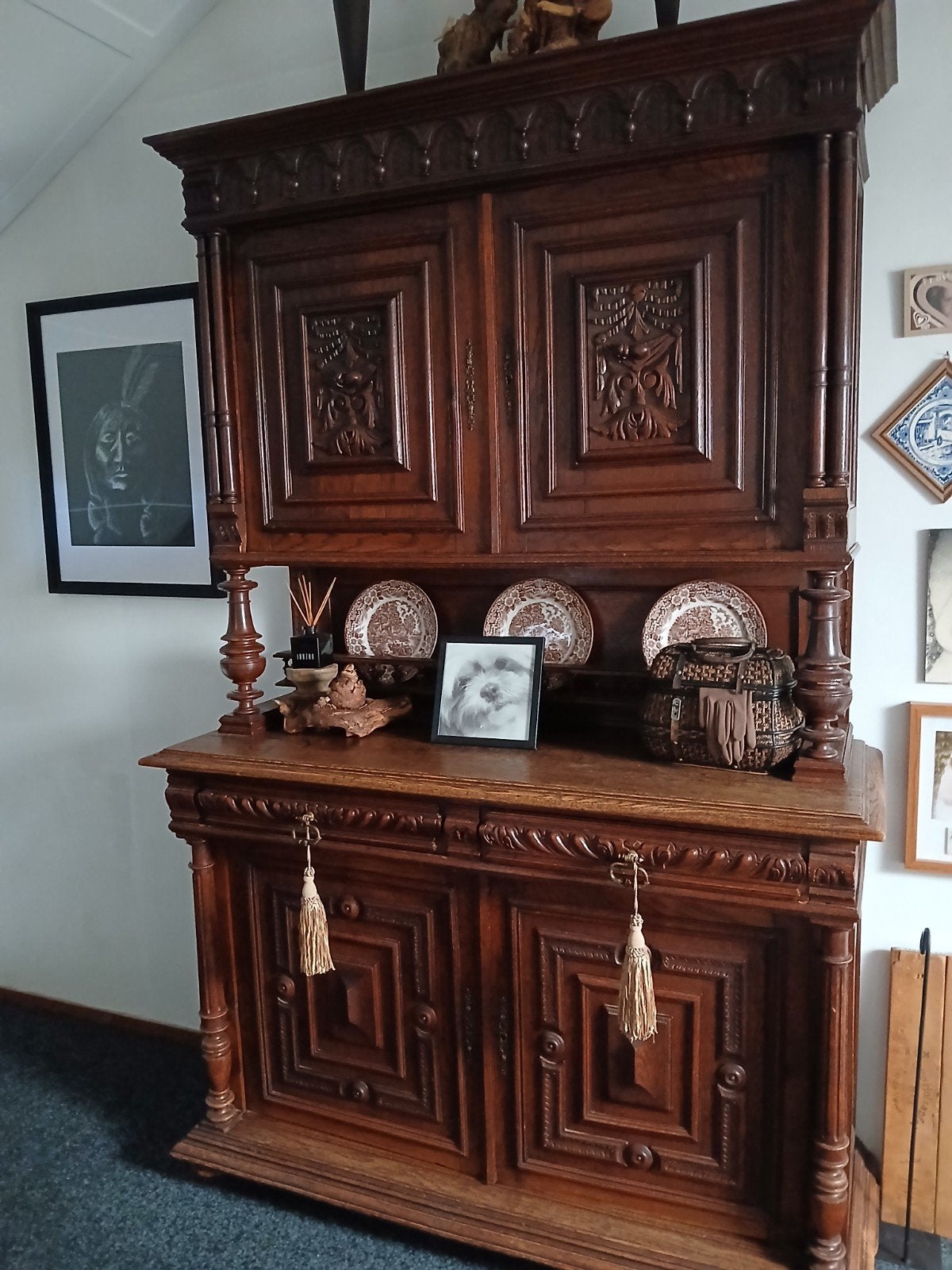 antieke kast, Ophalen