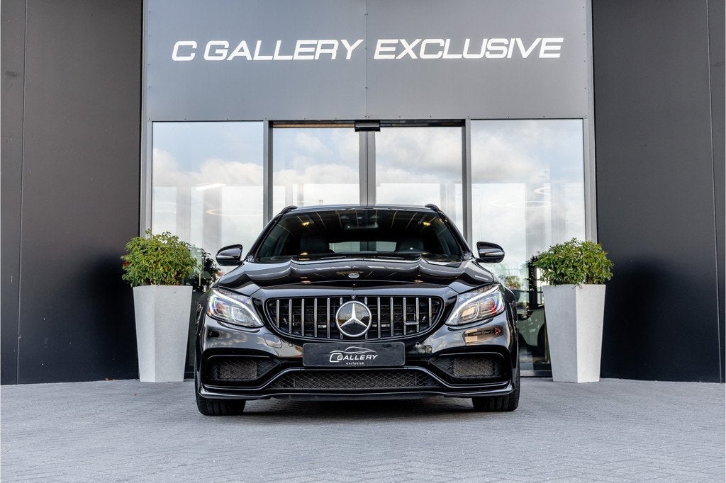 Mercedes-Benz C-Klasse Estate AMG C63 S - Panorama | Keramis, Auto's, Automaat, Achterwielaandrijving, Gebruikt, Zwart