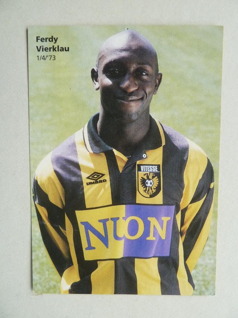 Spelerskaart.  Ferdy.Vierklau.  Vitesse   1996/1997, Ophalen of Verzenden, Zo goed als nieuw, Vitesse, Spelerskaart