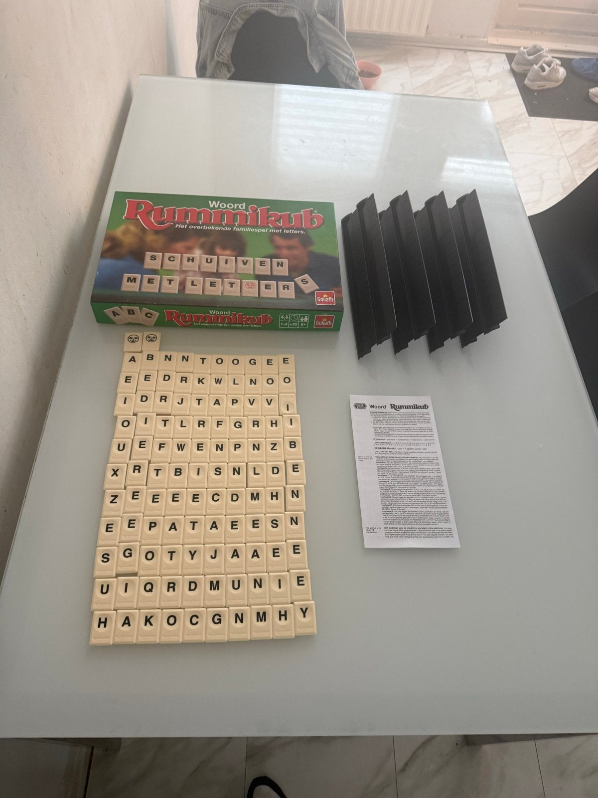 Woord Rummikub - Het overzichtelijke woordspel, Hobby en Vrije tijd, Drie of vier spelers, Ophalen of Verzenden, Zo goed als nieuw