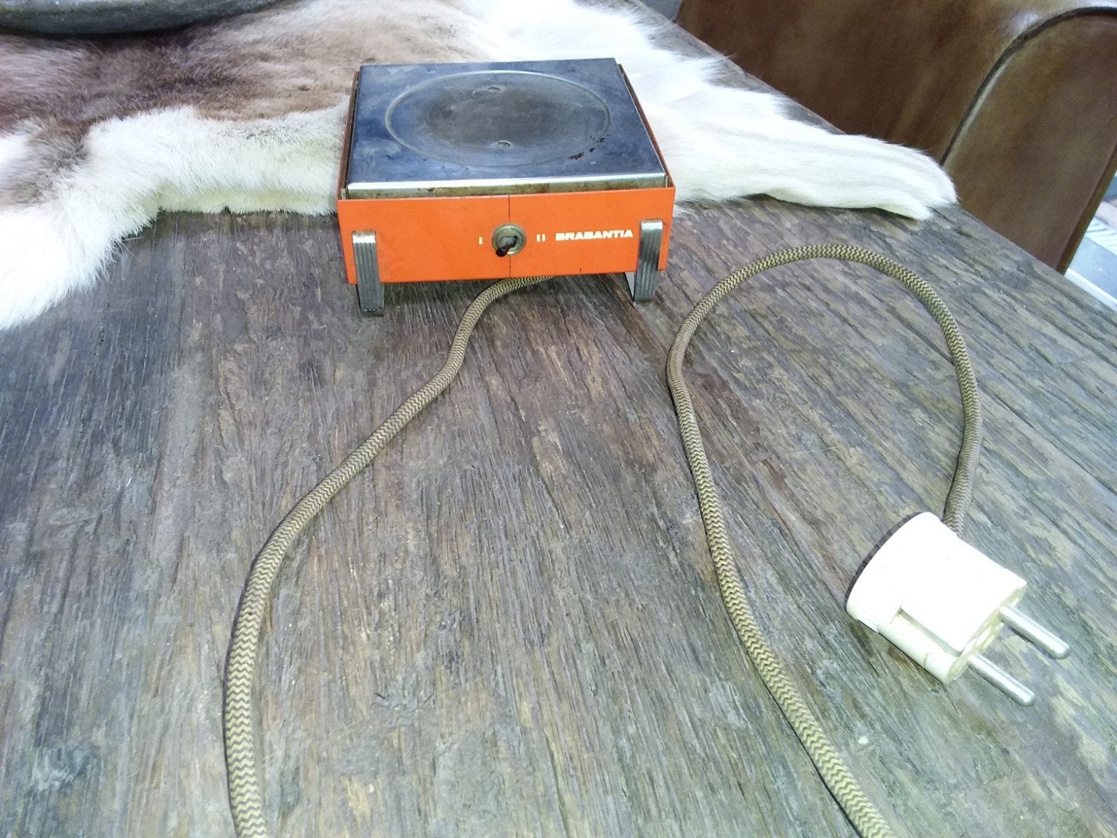 Vintage Brabantia warmhoudplaat en citruspers, Verzamelen, Ophalen of Verzenden, Huis en Inrichting