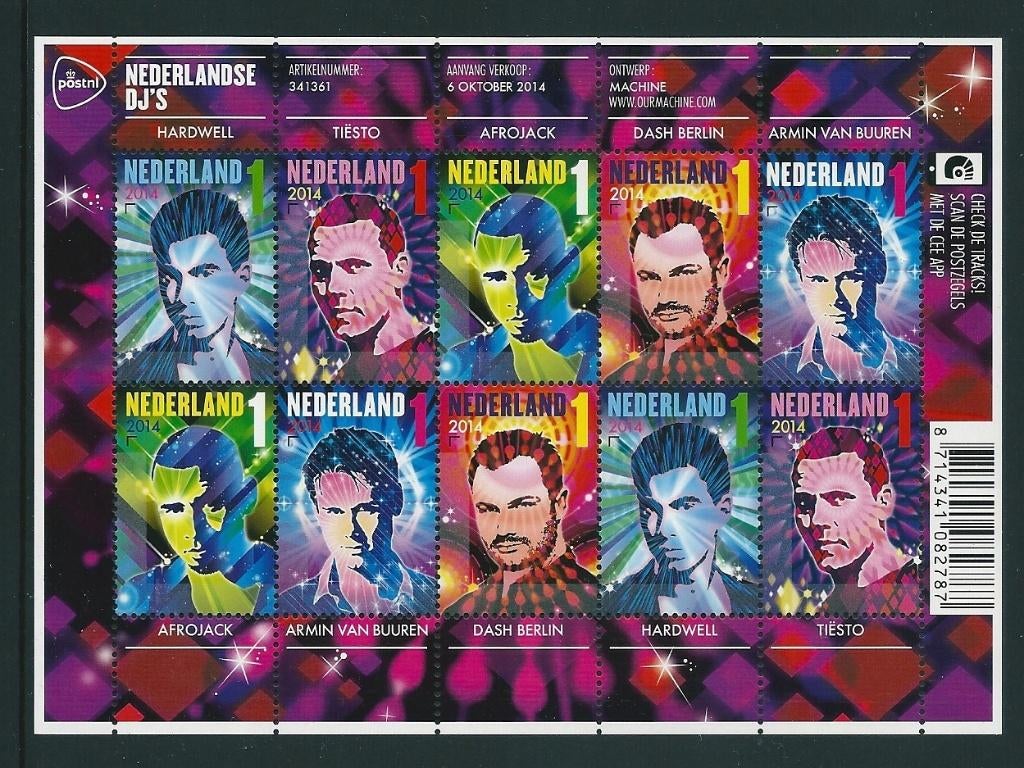 Vel Nederlandse dJ's no V3229 postfris, Ophalen of Verzenden, Postfris