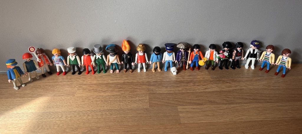 Grote partij van 20 originele volwassen PLAYMOBIL figuren, Gebruikt, Losse onderdelen, Ophalen of Verzenden, Figuren