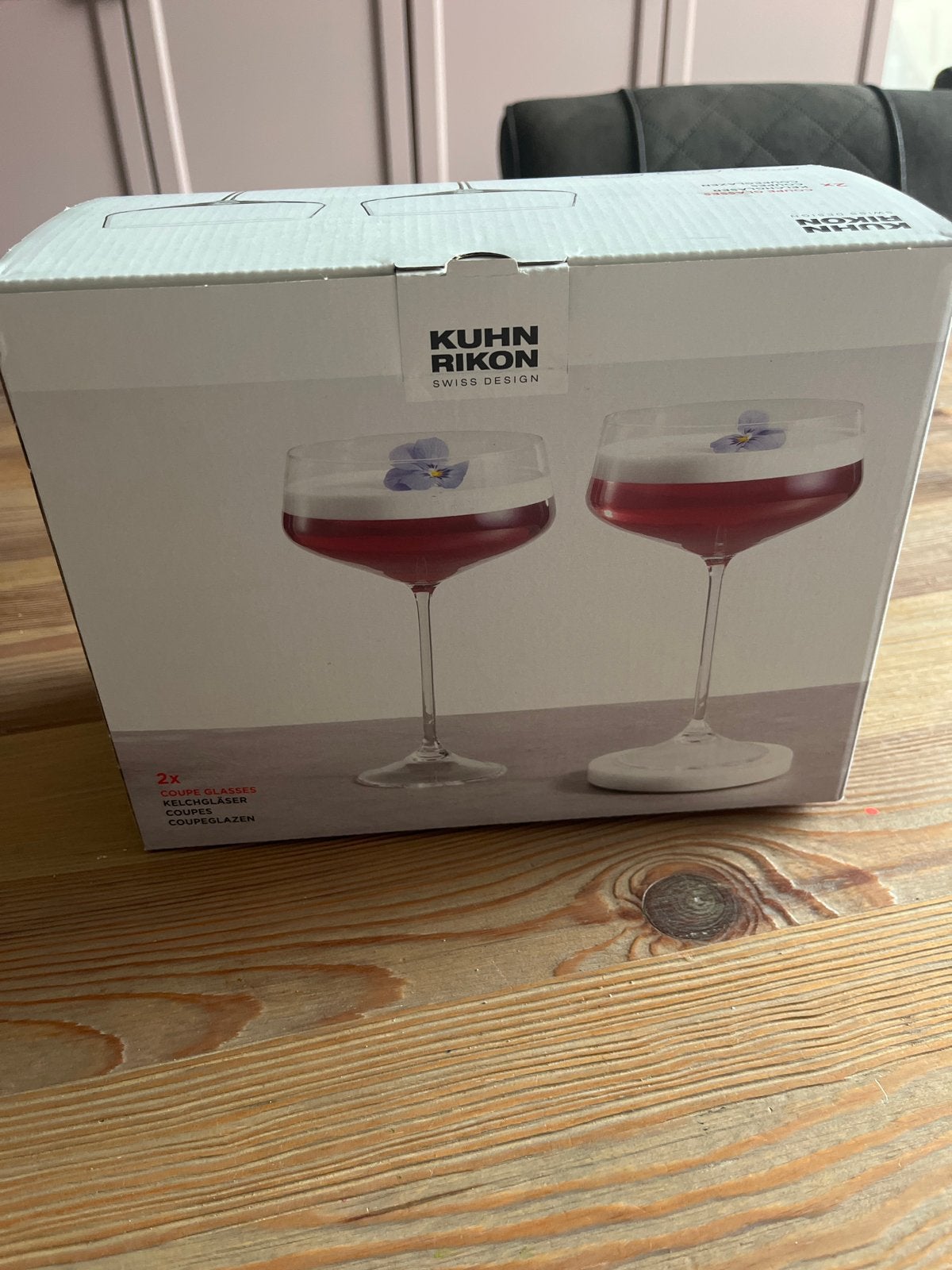 Kuhn Rikon Coupéglazen - Set van 2, Ophalen, Nieuw, Overige merken, Glas