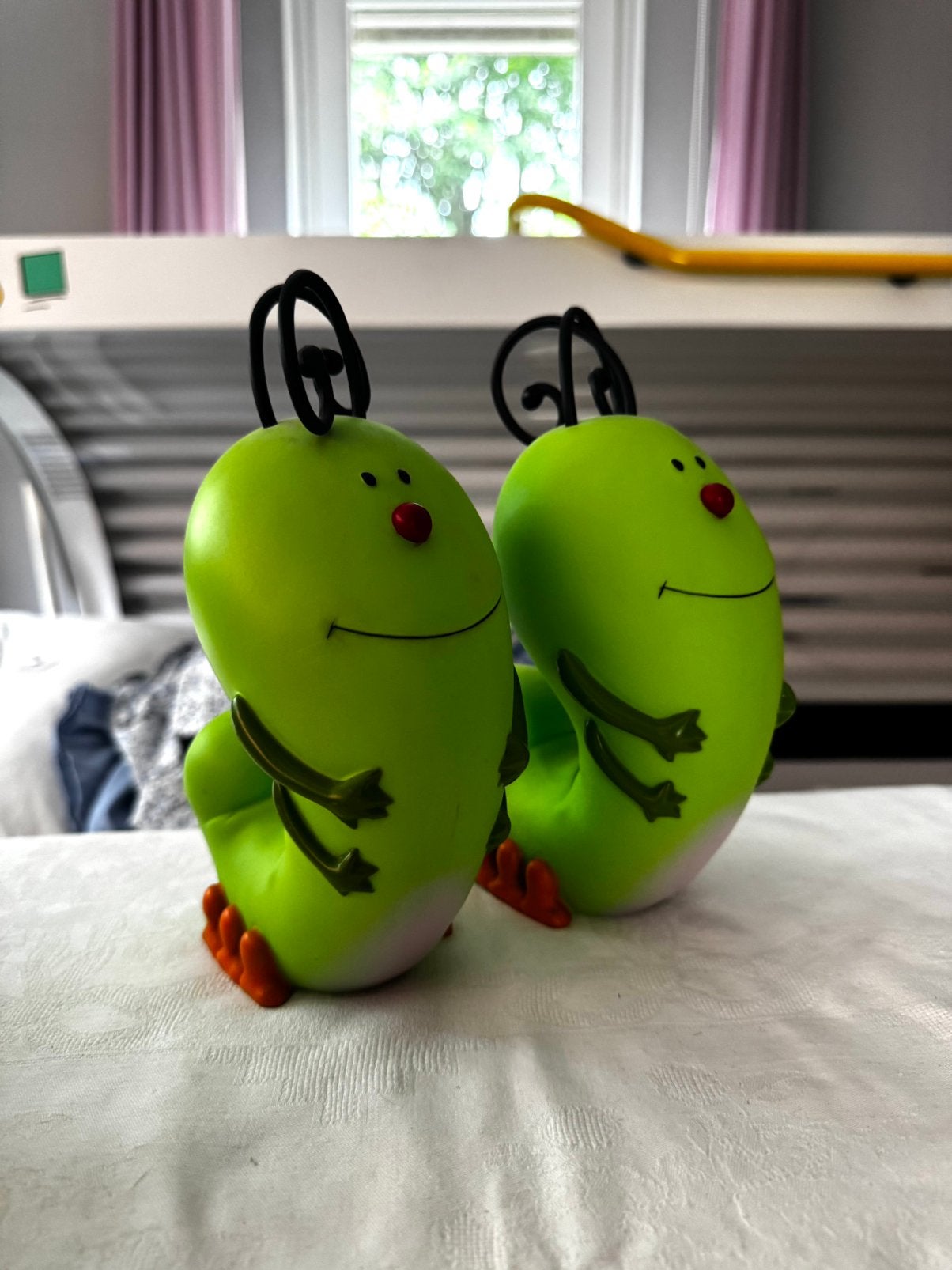 2x Rabobank Rups Spaarpot – Groen – ca. 20 cm, Ophalen of Verzenden, Zo goed als nieuw, Dier