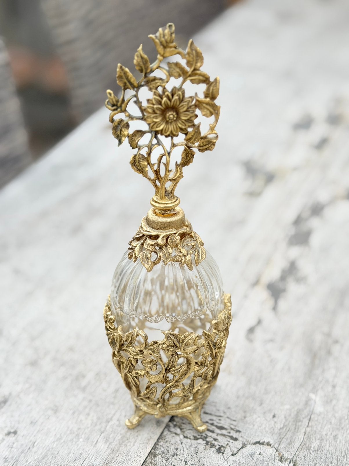 Decoratief oud parfumflesje, Ophalen of Verzenden, Gebruikt