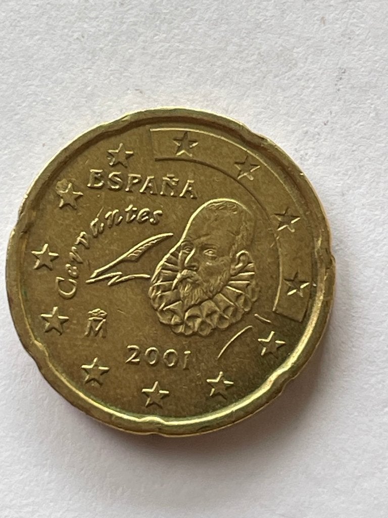 Spanje  Euro munten  1 van 20 cent van 1999 en 2001, Postzegels en Munten, Ophalen of Verzenden, Spanje, 20 cent, Losse munt