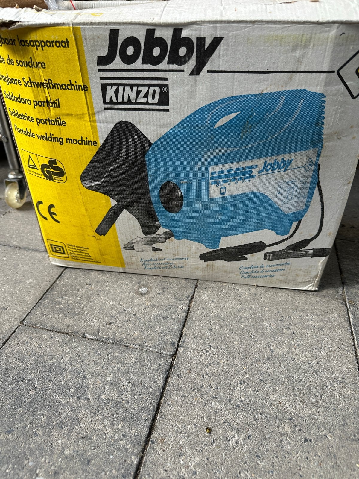 Jobby Kinzo 1400 lasapparaat met accessoires, Ophalen of Verzenden, Gebruikt, Minder dan 150 ampère, Elektroden