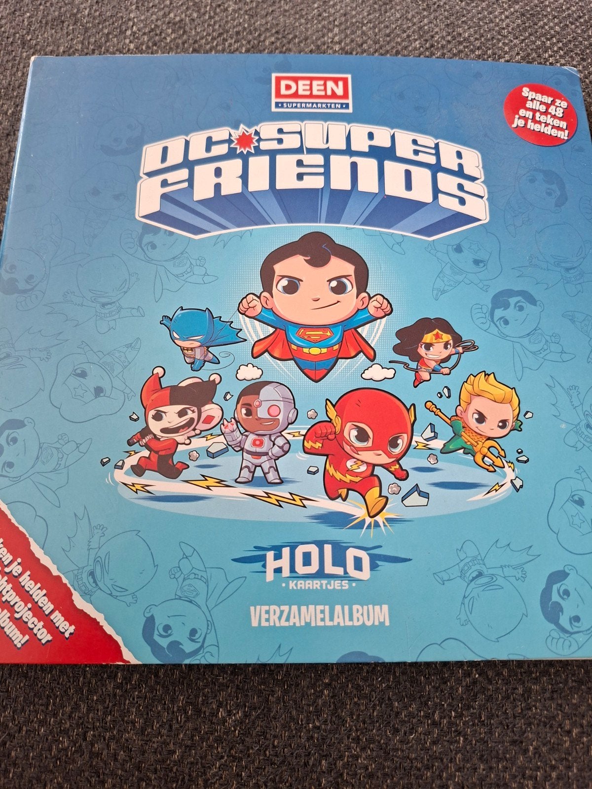 DC Super Friends Holo Kaartjes Verzamelalbum DEEN, Ophalen of Verzenden