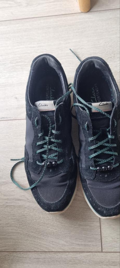 Mooie merkschoenen van Clarks. Mt 38. Kleur:zwart, Zwart, Clarks, Gedragen, Wandelschoenen