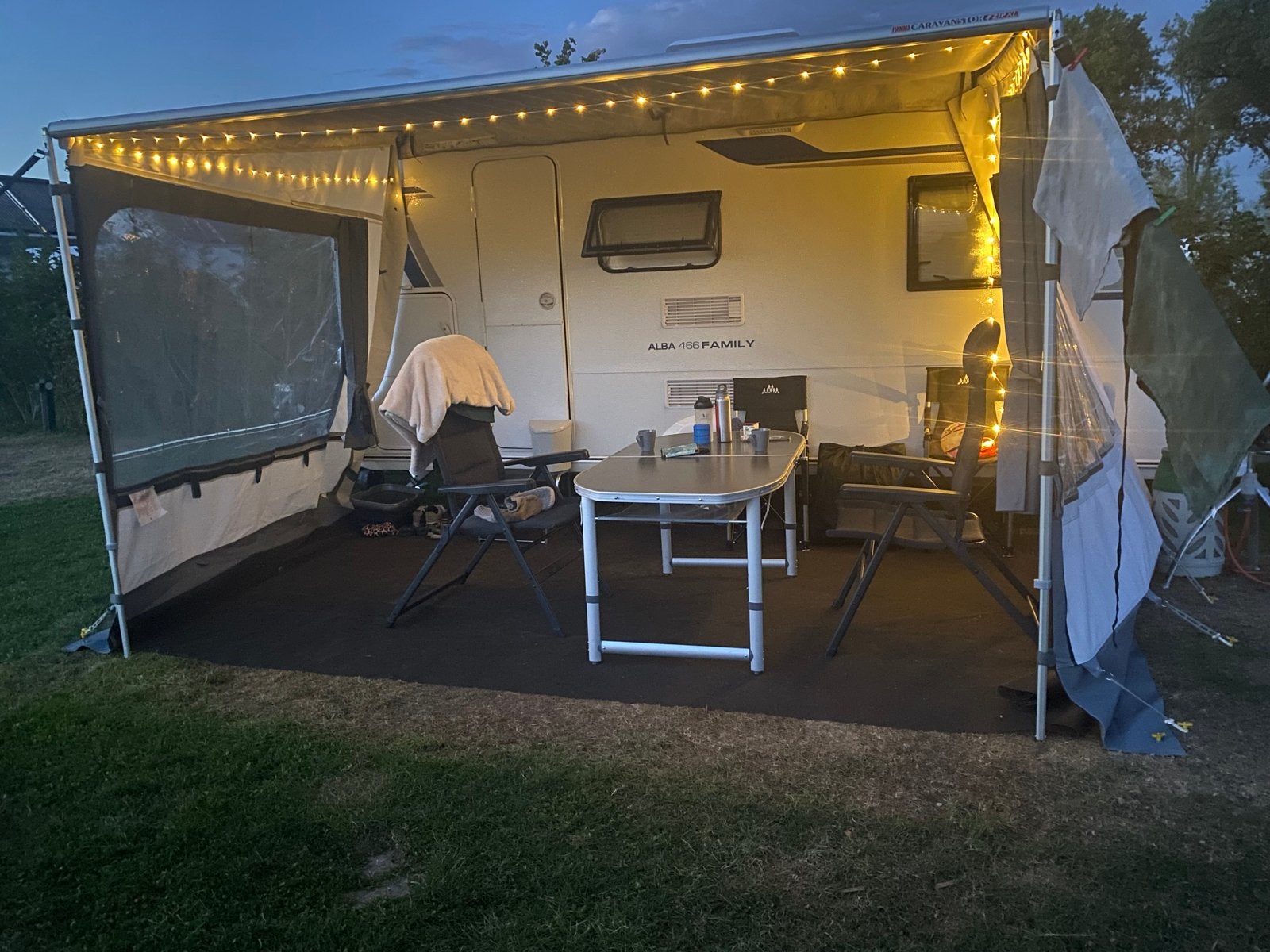 Fiamma Caravanstore XL 360 Zakluifel met zij- en voorwand, Ophalen, Gebruikt, Polyester, Fiamma