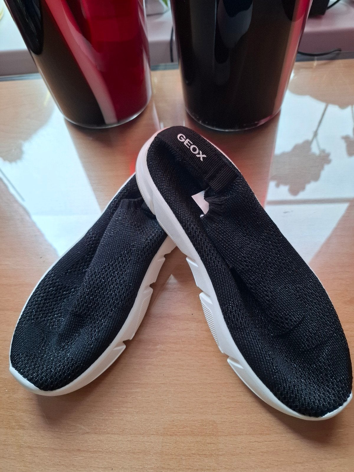 Geox zwarte zwarte ballerina's instappers mt 35, Kleding | Dames, Schoenen, Geox, Verzenden, Zwart, Nieuw
