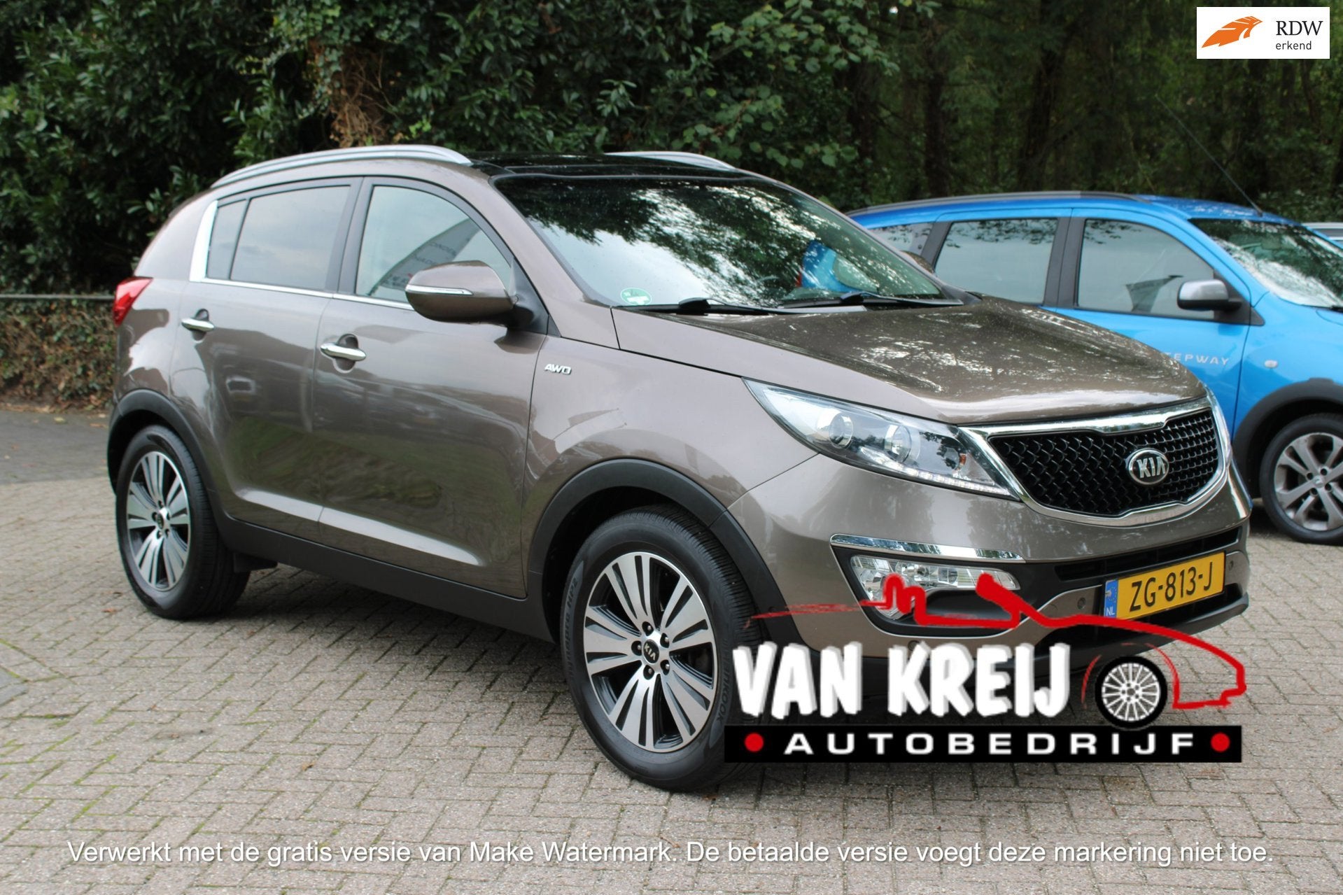 Kia Sportage 2.0 ExecutiveLine 4WD Automaat, Clima, Navi, Tr, Auto's, Automaat, Gebruikt, Startonderbreker, 4 cilinders