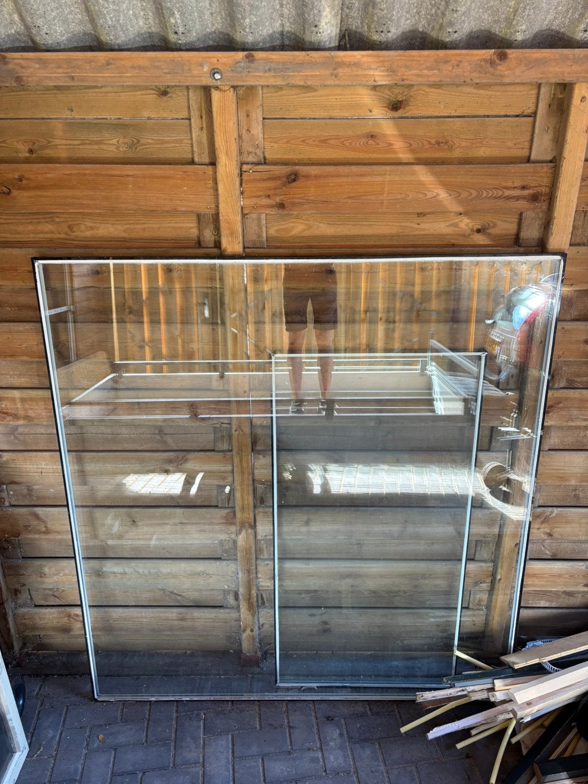 Dubbelglas ruit 161x169, Ophalen, Gevelraam of Ruit, Gebruikt, 160 cm of meer