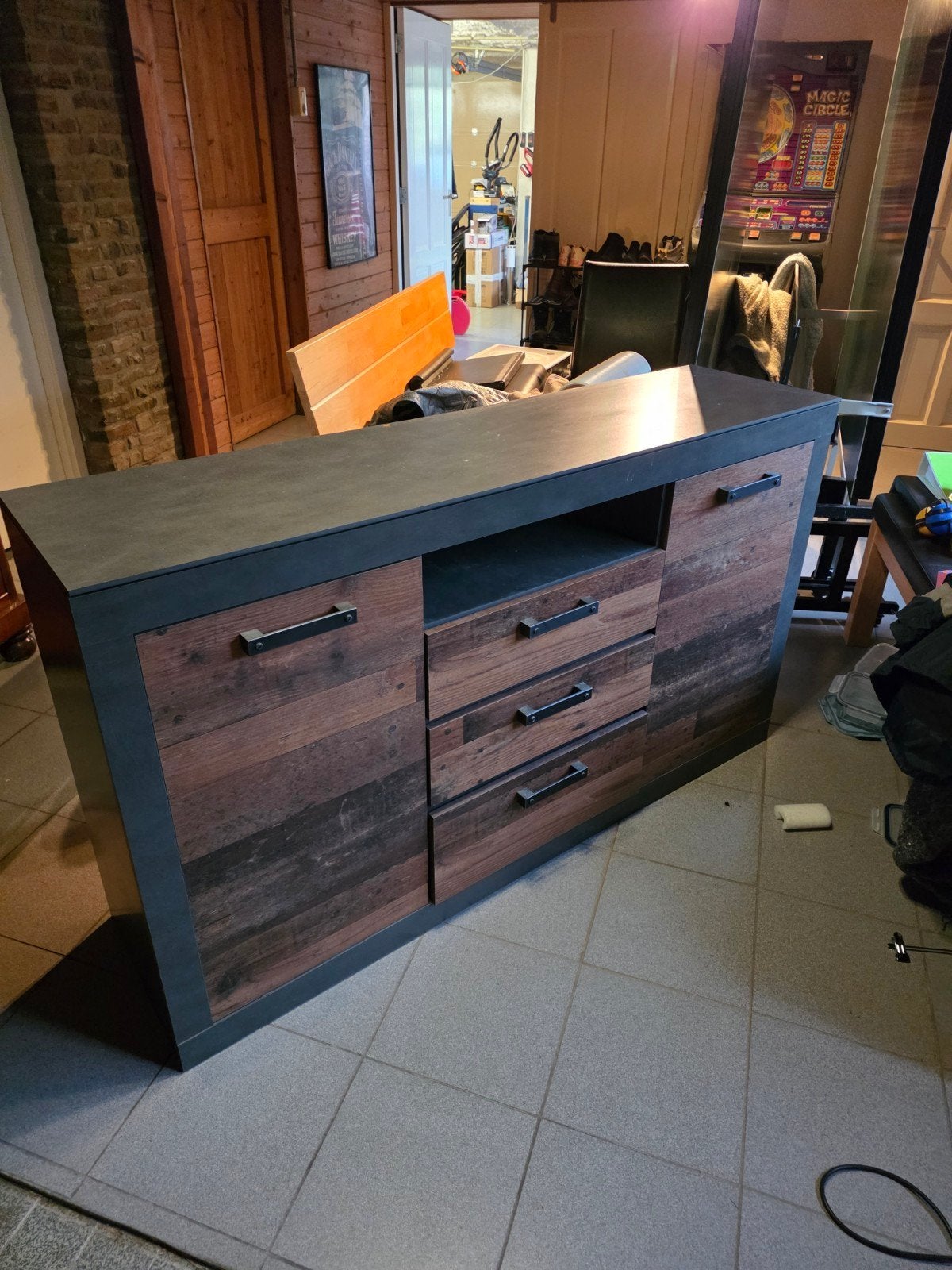 Kast met lades en deuren - 153x40x86 cm, Ophalen, Gebruikt, 150 tot 200 cm, Met lade(s)