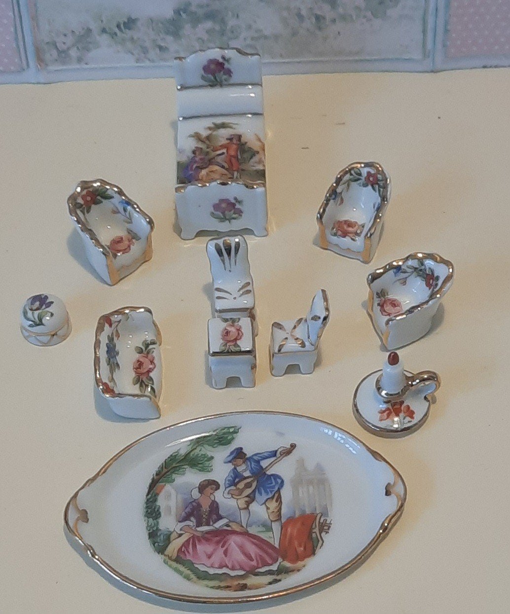 Limoge Miniatuur Meubeltjes, Verzenden, Zo goed als nieuw, Poppenhuis