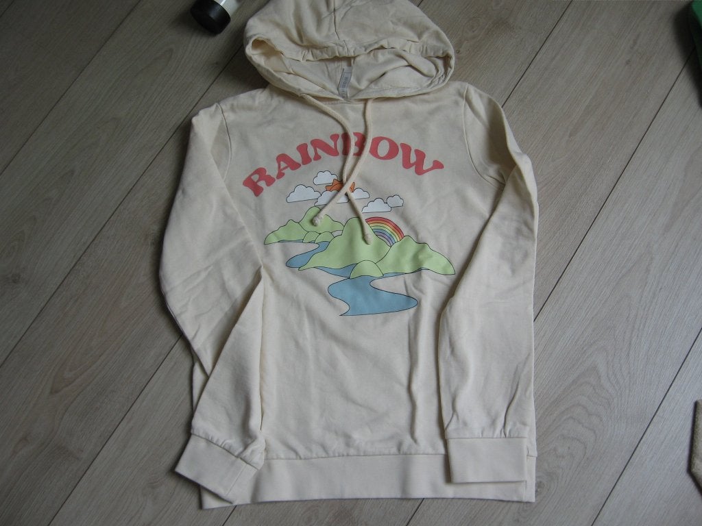 Leuke Hoodie sweat shirt 170 176 €3,50 Rainbow America., Kinderen en Baby's, Kinderkleding | Maat 170, Ophalen of Verzenden, Zo goed als nieuw