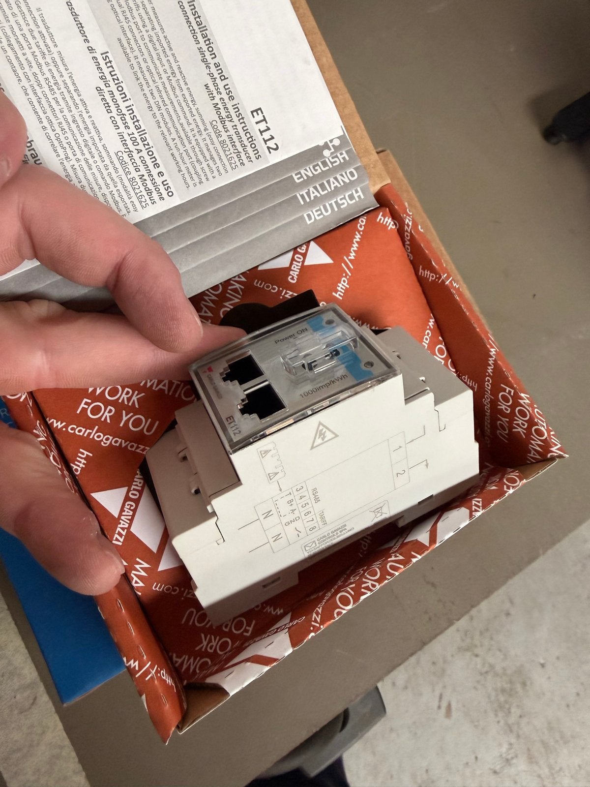 2x Carlo Gavazzi ET112 DIN-rail ontvanger UTP, Hobby en Vrije tijd, Ophalen of Verzenden, Nieuw