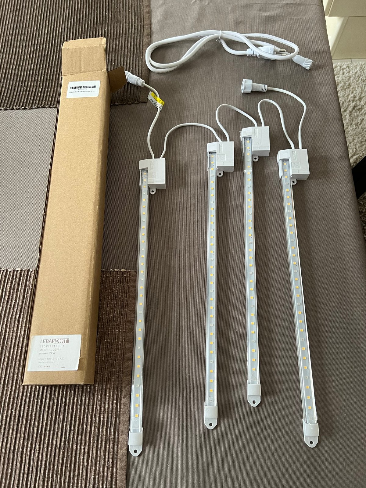 LEBANDWIT LED Planten Groeilampen - 4 stuks, Ophalen, Wit, Overige merken, Kunststof