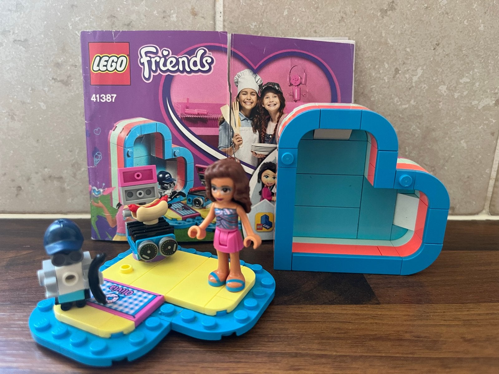 Lego Friends 41387 Olivia's Hartvormige Zomerdoos, Lego, Friends, Ophalen of Verzenden, Zo goed als nieuw