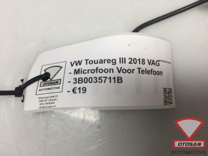 vw touareg iii 2018 microfoon voor telefoon 3b0035711b, Gebruikt, Volkswagen, Volkswagen AG, Berliner Ring 2
38440  Wolfsburg, DE