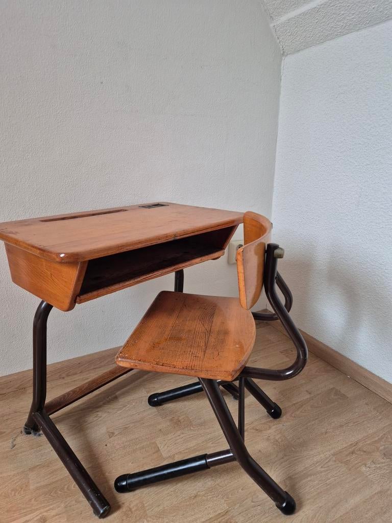 Schoolbankje, Kinderen en Baby's, Kinderkamer | Tafels en Stoelen, Ophalen, Gebruikt, Stoel(en)