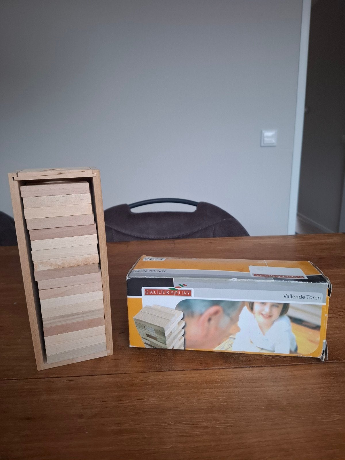 GalleryPlay Vallende Toren - Jenga-achtig spel, Vijf spelers of meer, Ophalen of Verzenden, Zo goed als nieuw, GalleryPlay