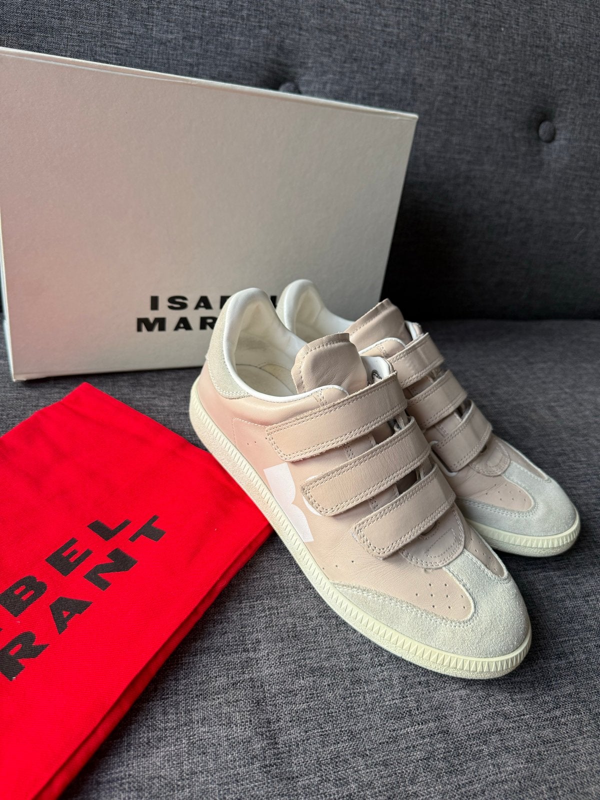 Isabel Marant sneakers lichtroze - maat 37, Ophalen of Verzenden, Zo goed als nieuw, Roze, Sneakers of Gympen