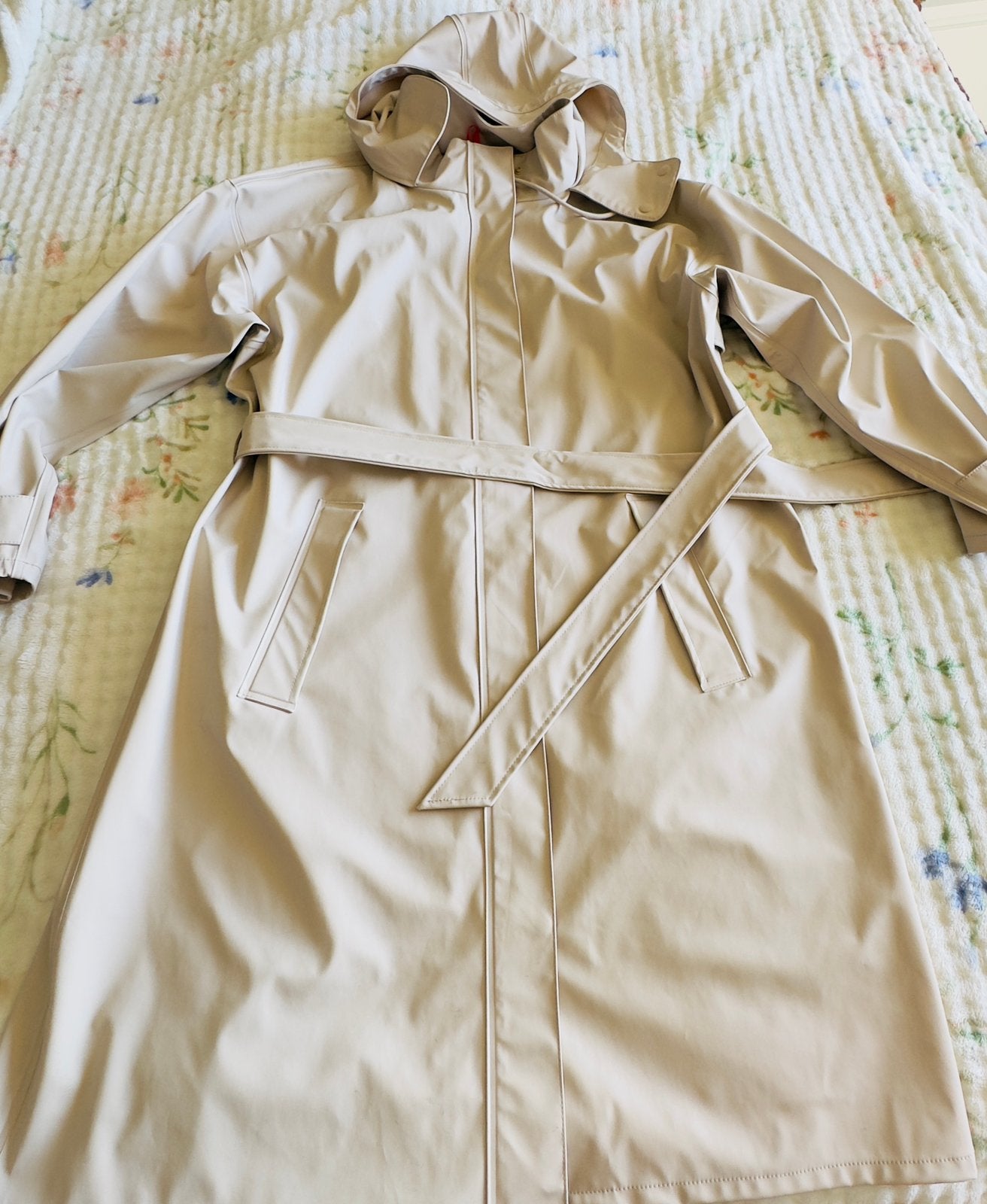 HEMA Regenjas Beige - Maat L, Ophalen of Verzenden, Zo goed als nieuw