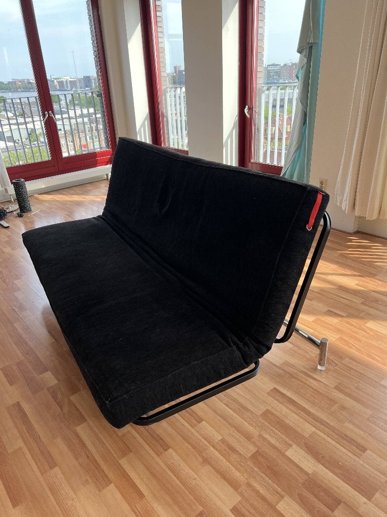 Innovation Living Slaapbank, Ophalen, Gebruikt, Zwart, Tweepersoons