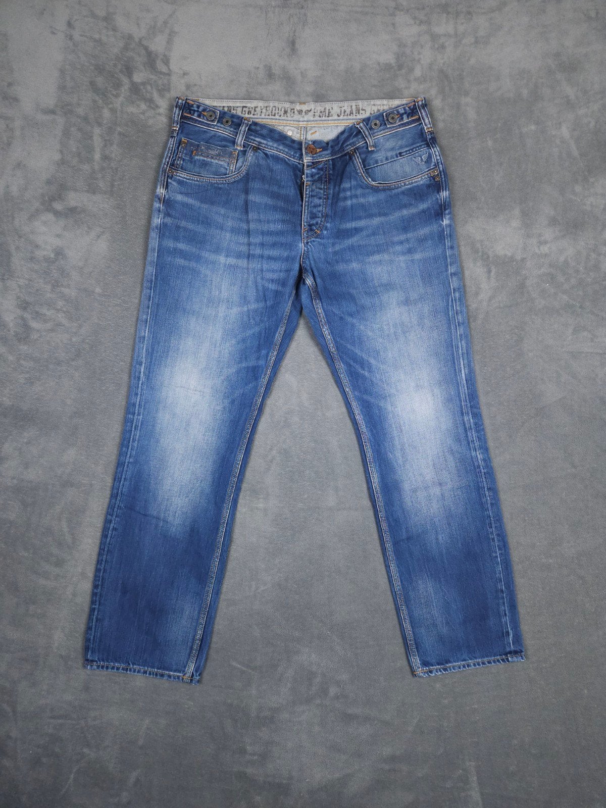 Pme Legend Broek W38 L32 Greyhound Blauw Jeans Pall Mall., W36 - W38 (confectie 52/54), ., Zo goed als nieuw, .