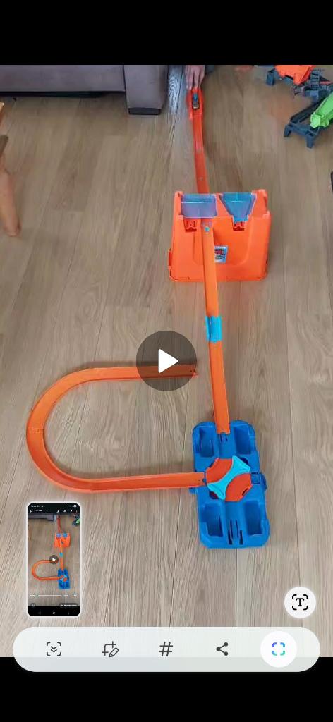 Hotwheels autoracebaan, Ophalen, Zelf te bouwen, Racebaan, Gebruikt
