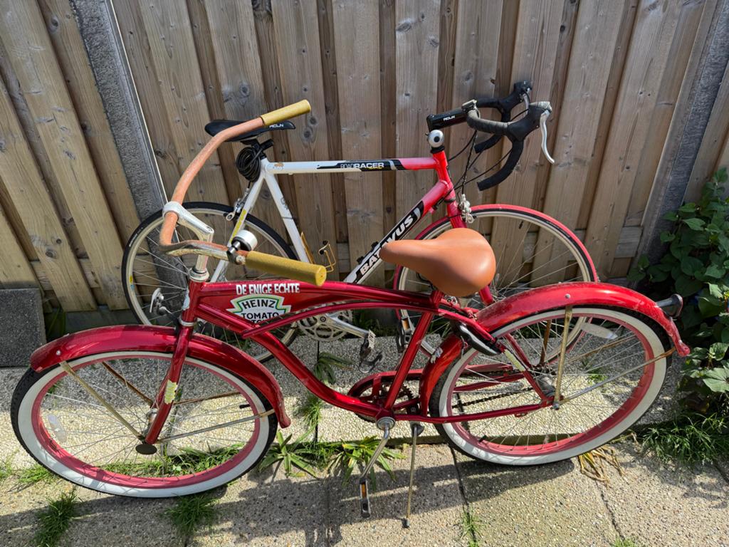 Batavus racefiets en rode cruiser fiets, Ophalen, 28 inch, Gebruikt, Batavus