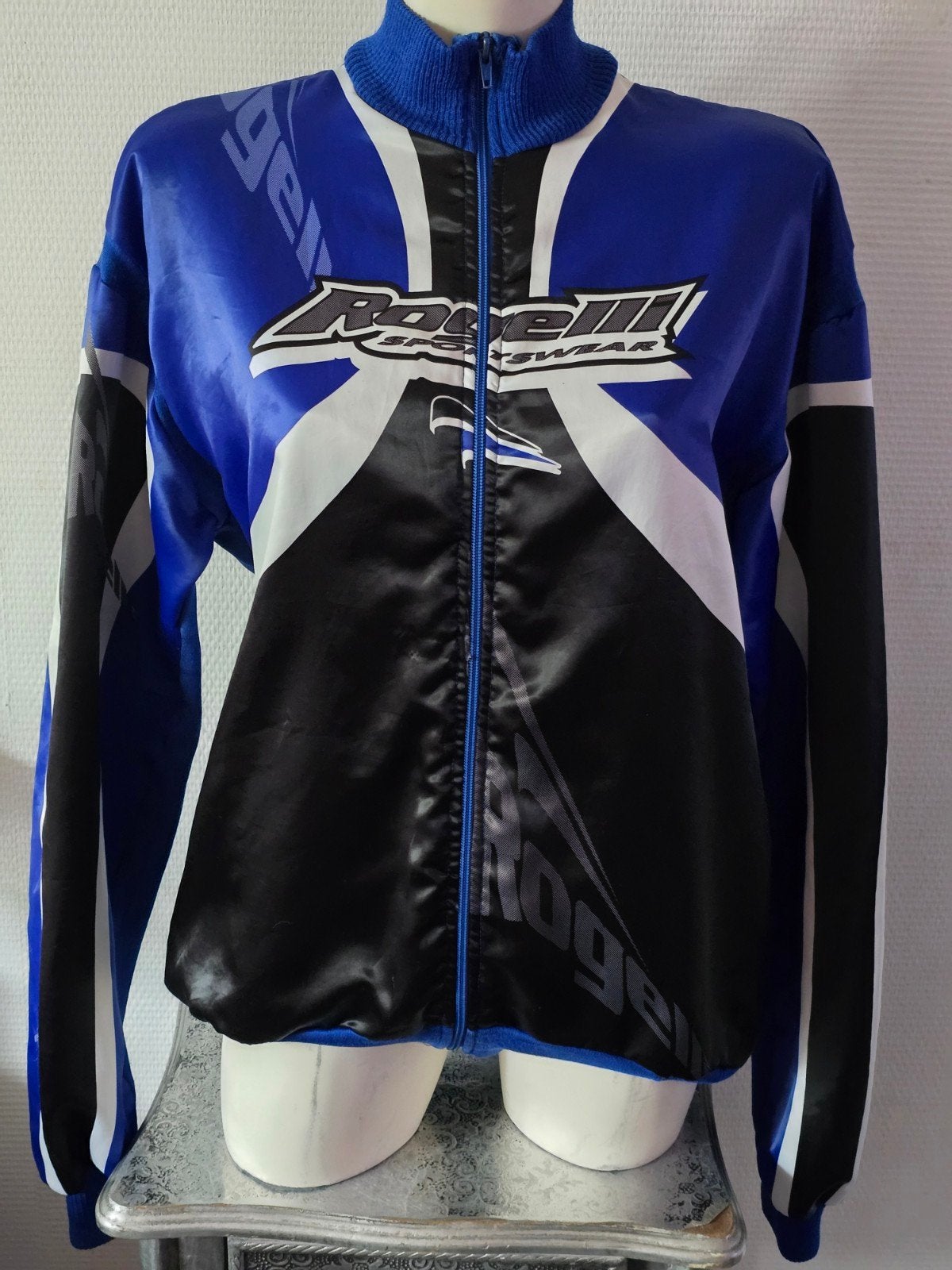 Rogelli Sportswear Fietsjack - Blauw, Zwart, Wit - Maat XL, Dames, Rogelli Sportswear, Ophalen of Verzenden, Zo goed als nieuw