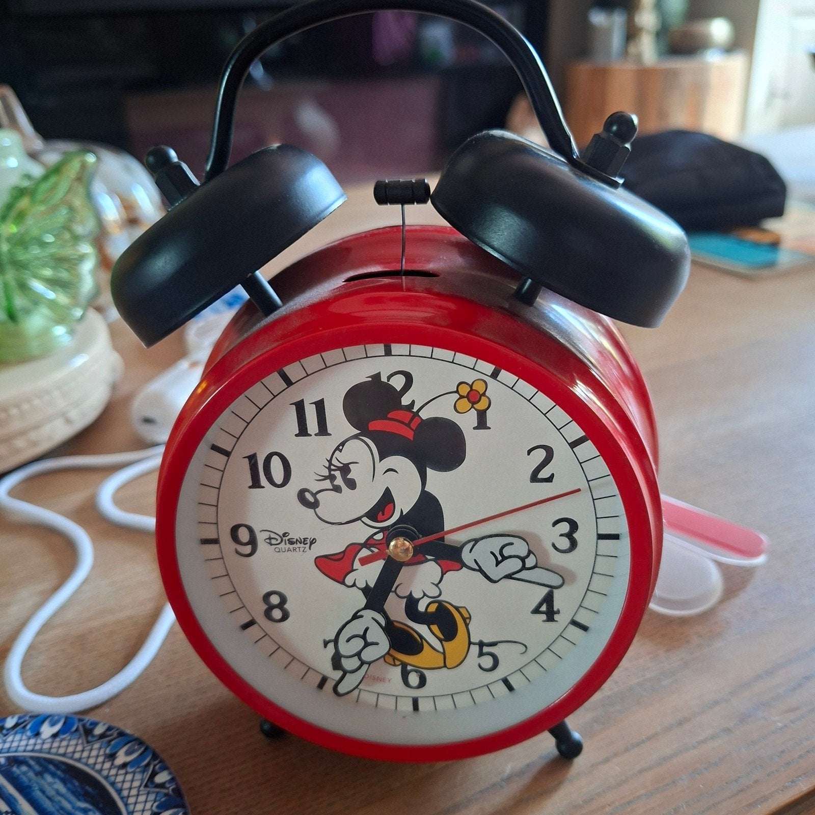 Minnie Mouse Wekker - Disney Quartz jaren 80, Ophalen of Verzenden, Gebruikt