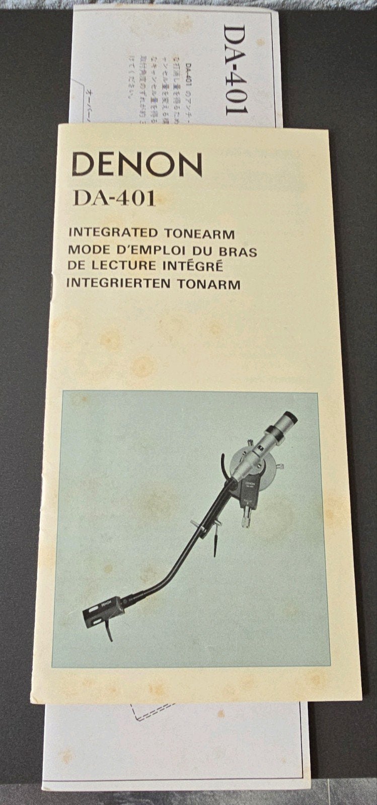 Denon DA-401 toonarm Template tonearm Denon DA-401, Ophalen of Verzenden