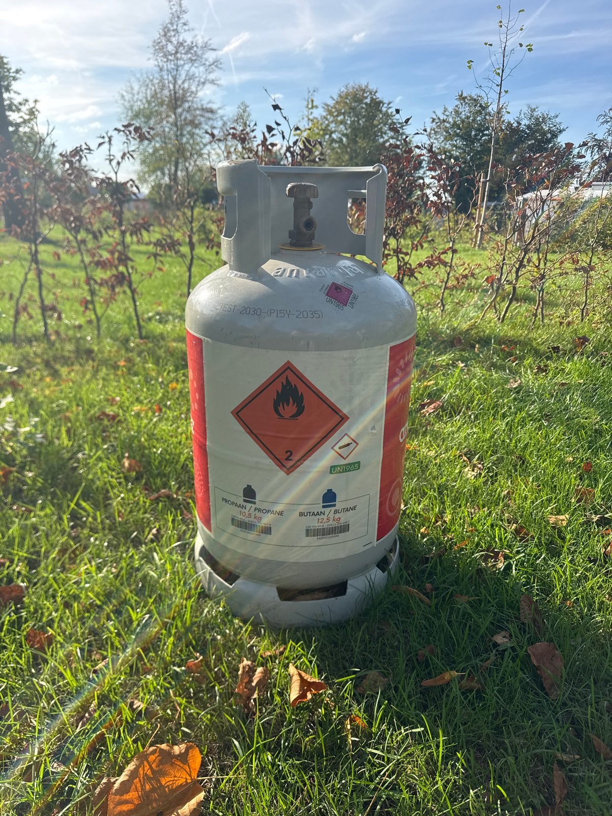 Gasfles 10,5/12,5kg - antargaz, Ophalen