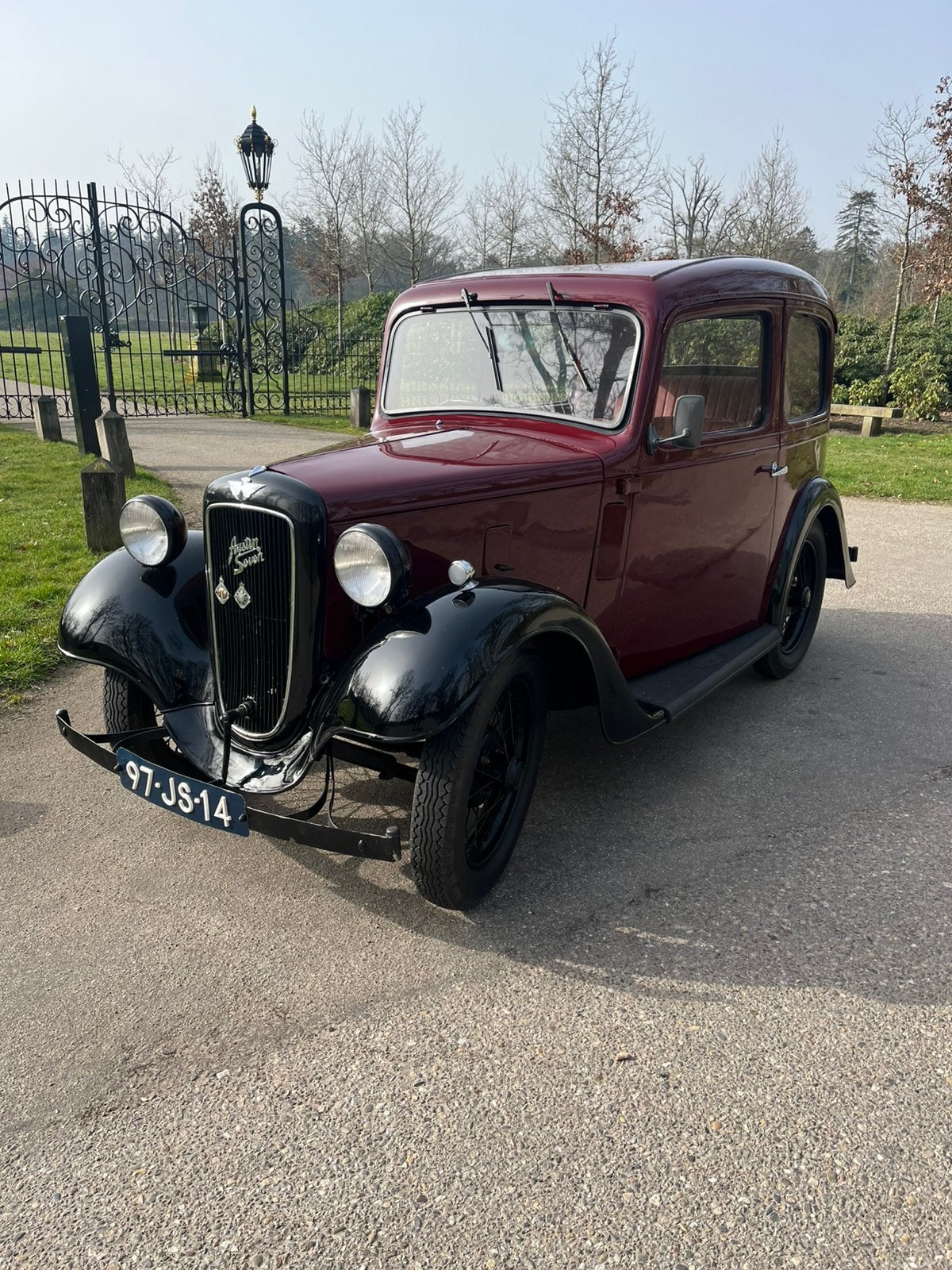 Austin 1936 Rood, Auto's, Voorwielaandrijving, 750 cc, 4 cilinders, 4 stoelen