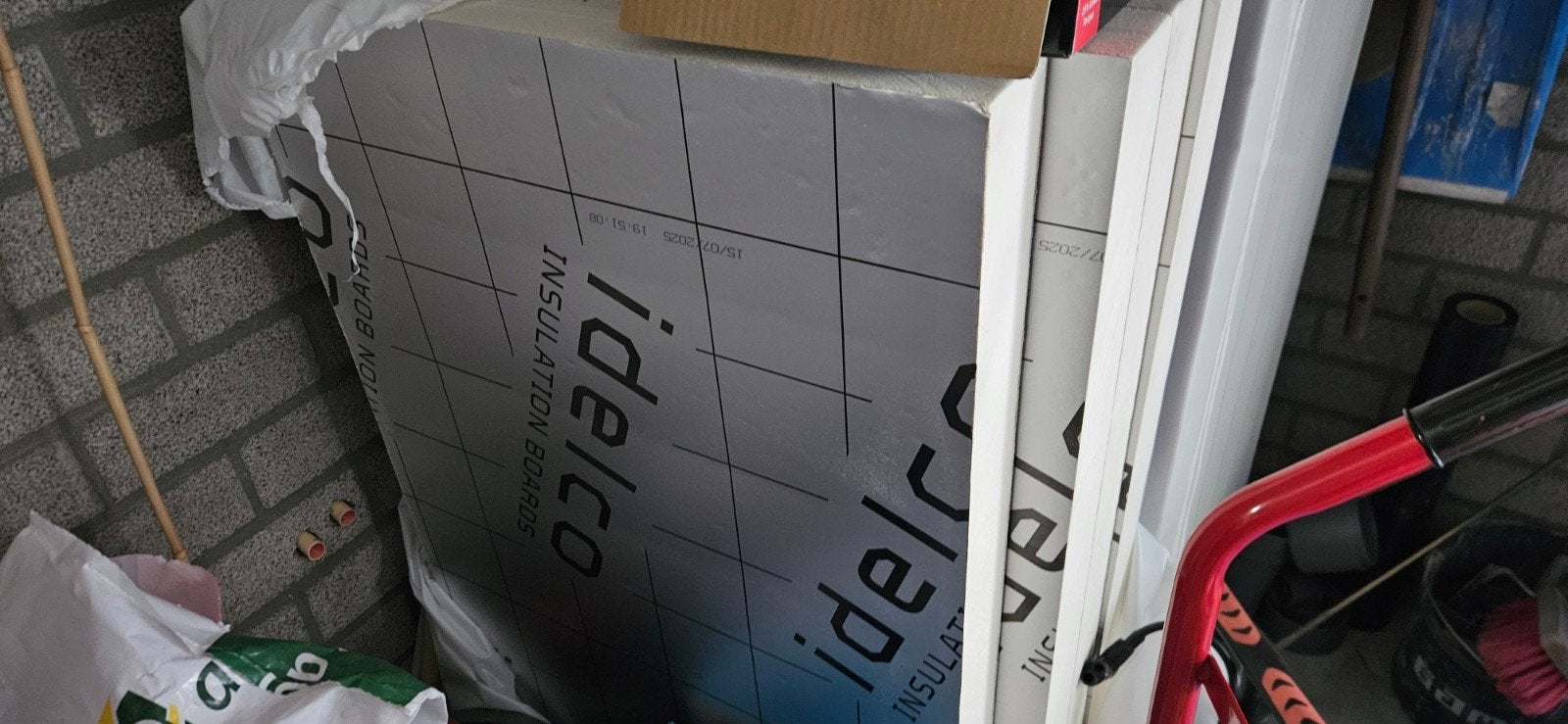 Isolatieplaten 600x1200x80 - Ideelco Isolatie, Ophalen, Dakisolatie, Nieuw, Hardschuim (Pir)