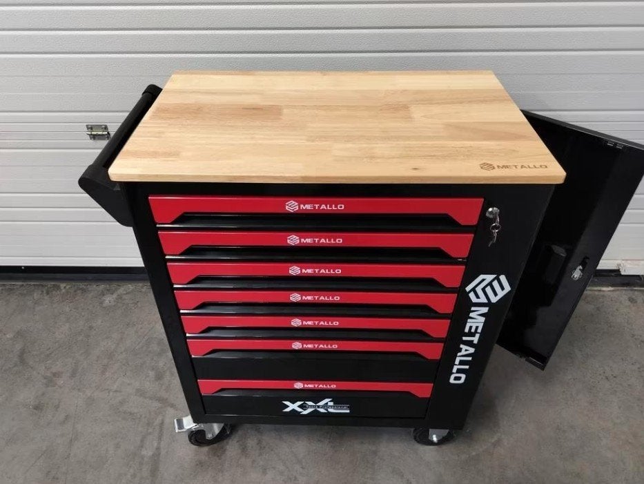 Metallo gereedschapswagen 7lades-7 gevuld krachtdoppen.Nieuw, Ophalen, Nieuw