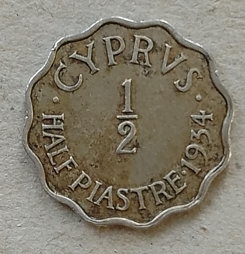 Cyprus, 1/2 piastre 1934, Ophalen of Verzenden, Overige landen, Losse munt